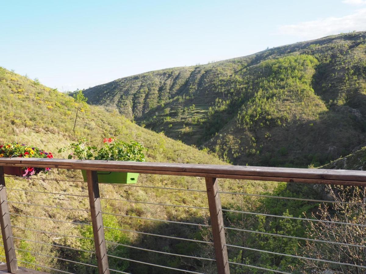 Chalet Sur Pilotis Avec Piscine Privee Luceram Luaran gambar